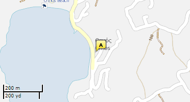 Location of business on map