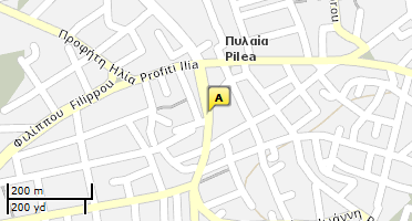 Location of business on map