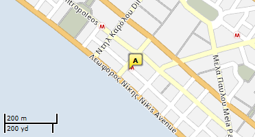 Location of business on map