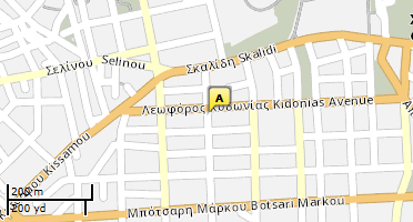 Location of business on map