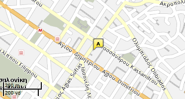 Location of business on map