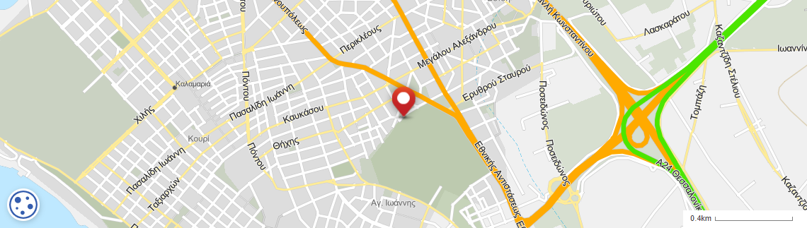 Location of business on map