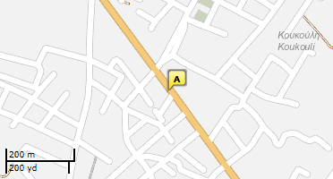 Location of business on map