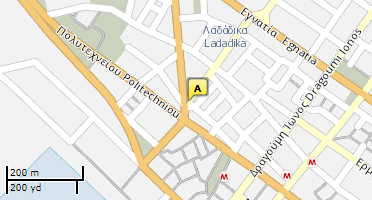 Location of business on map