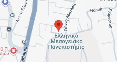 Location of business on map