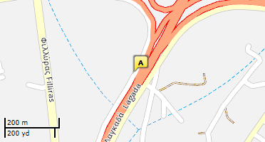 Location of business on map
