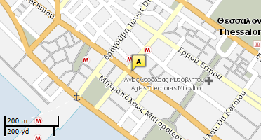 Location of business on map