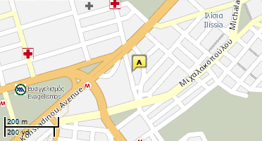 Location of business on map