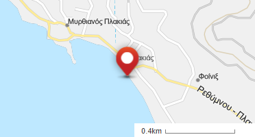 Location of business on map