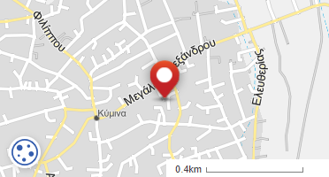 Location of business on map
