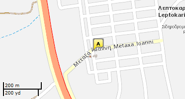 Location of business on map