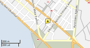 Location of business on map