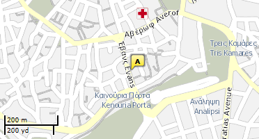 Location of business on map