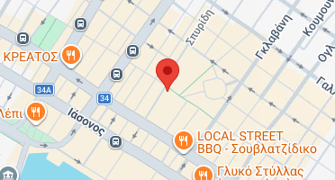 Location of business on map