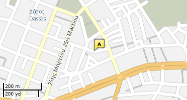 Location of business on map