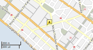 Location of business on map