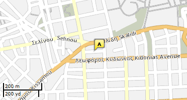 Location of business on map