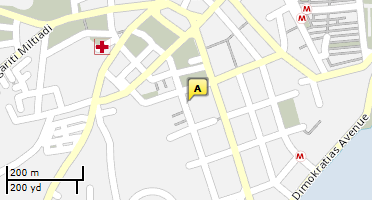 Location of business on map