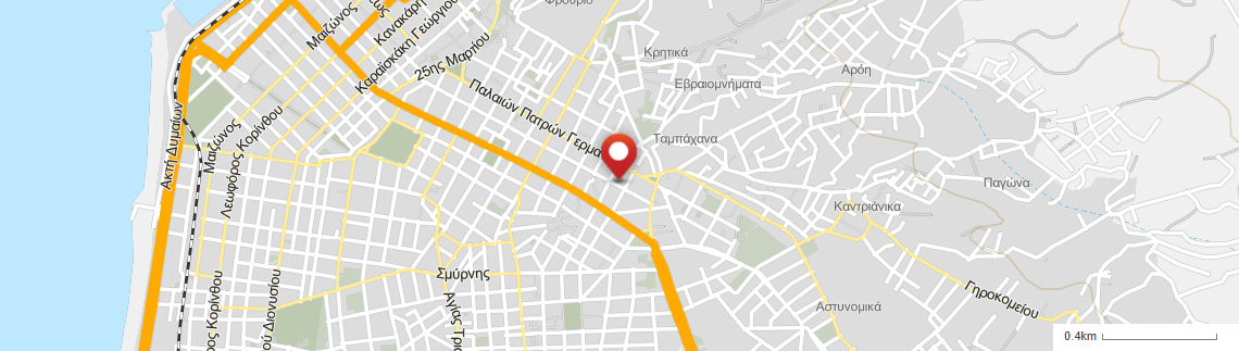 Location of business on map