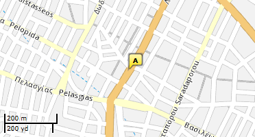 Location of business on map