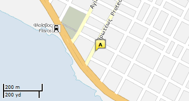 Location of business on map