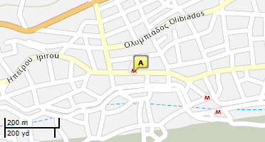 Location of business on map