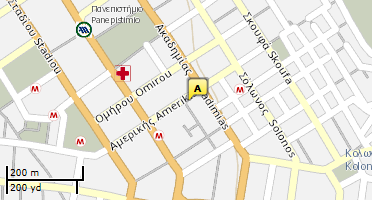 Location of business on map