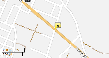 Location of business on map