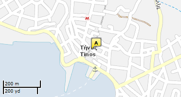 Location of business on map