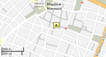 Location of business on map