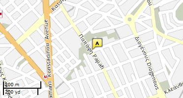 Location of business on map