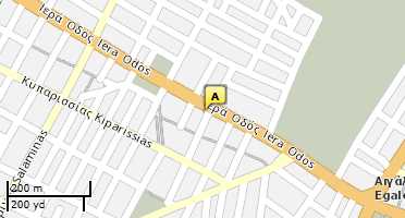 Location of business on map