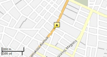 Location of business on map