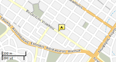Location of business on map