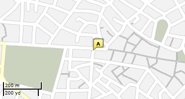 Location of business on map