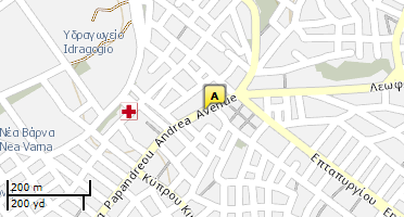 Location of business on map