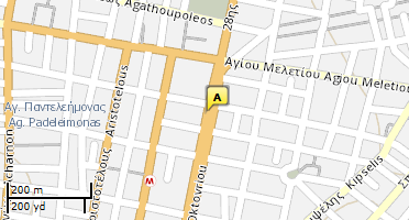Location of business on map