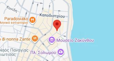 Location of business on map