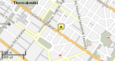 Location of business on map