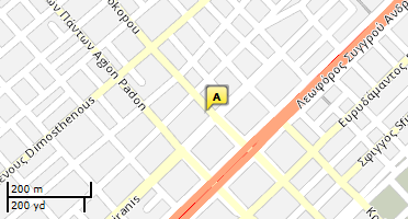 Location of business on map