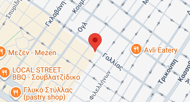 Location of business on map