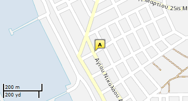 Location of business on map