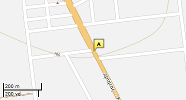 Location of business on map