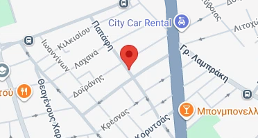 Location of business on map