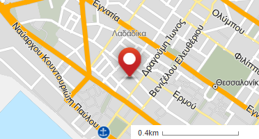Location of business on map