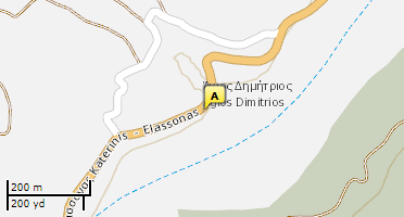Location of business on map
