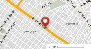 Location of business on map