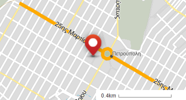 Location of business on map