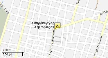 Location of business on map