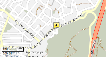 Location of business on map